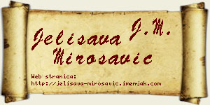 Jelisava Mirosavić vizit kartica